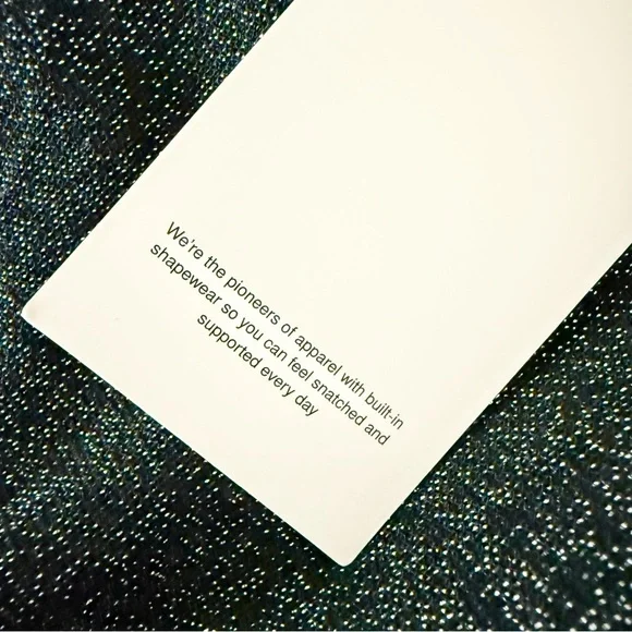 NEW POPILUSH Shapewear Ruched Metallic Knit Square Neck Slimming Bodysuit Black - Picture 5 of 7